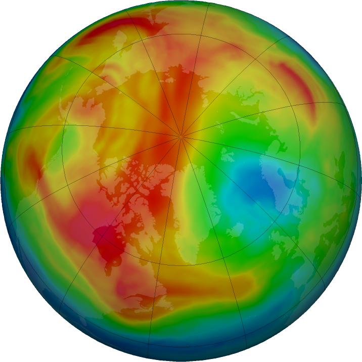 Arctic ozone map for 04 February 2017